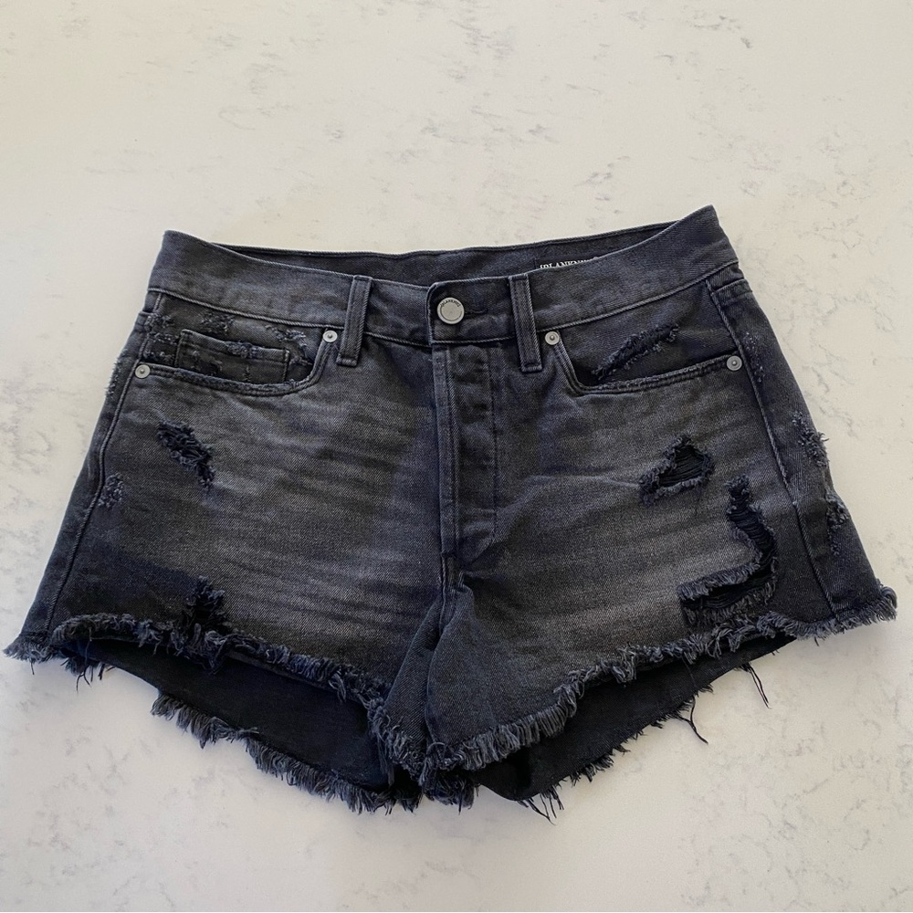Blank NYC Button Fly Cut off Denim Shorts Sz 27